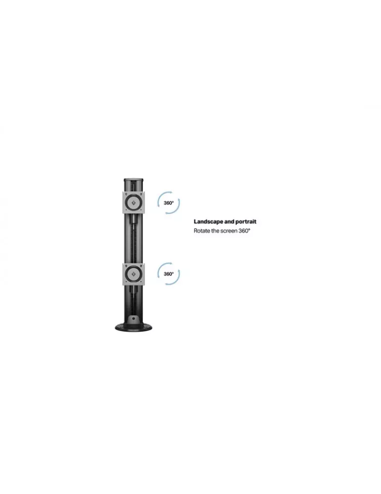 MULTIBRACKETS 8621 Soporte de mesa giratorio Multibrackets Base ojal HD - 2 pantallas 32 -50  VESA Max 100x100 MULTIBRACKETS M