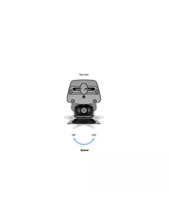 MULTIBRACKETS 8621 Rotating table stand Multibrackets Grommet Base HD - 2 screens 32 -50  VESA Max 100x100 MULTIBRACKETS MUL86