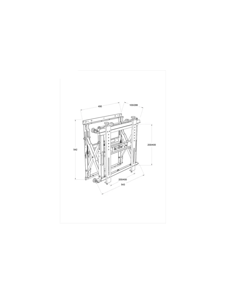 MULTIBRACKETS 0568 Support mural Multibrackets Public Video Wall Mount Push HD - écran 40  - 75  VESA Max 600x400 MULTIBRACKET