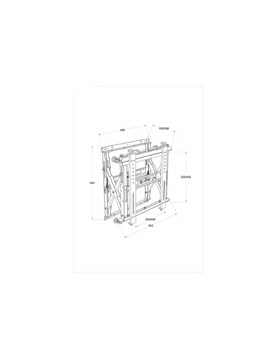 MULTIBRACKETS 0568 Soporte mural Multibrackets Public Video Wall Mount Push HD - écran 40  - 75  VESA Max 600x400 MULTIBRACKET