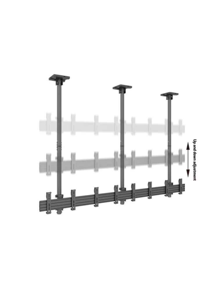 MULTIBRACKETS 2277 Support plafond Menuboard Multibrackets MBC4X1U Ceiling Mount Pro - 4 écrans 30"-42" VESA Max 200x200