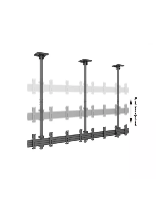 MULTIBRACKETS 2277 Soporte de techo Menuboard Multibrackets MBC4X1U Soporte de techo Pro - 4 pantallas 30 -42  VESA Max 200x20