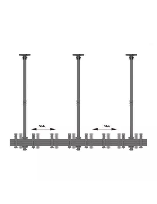 MULTIBRACKETS 2277 Support plafond Menuboard Multibrackets MBC4X1U Ceiling Mount Pro - 4 écrans 30"-42" VESA Max 200x200