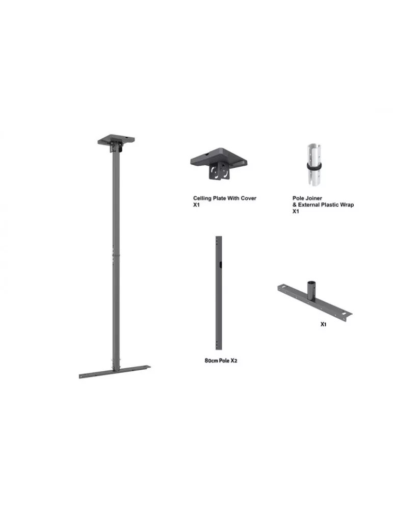 MULTIBRACKETS 1577 Support plafond Multibrackets Enclosure Ceiling Kit 49 -65  Black MULTIBRACKETS MUL1577 | MusicGoodDeal