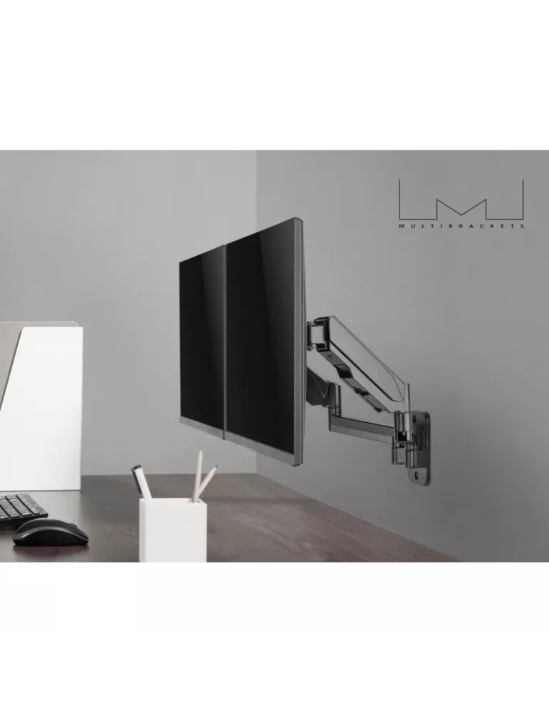 MULTIBRACKETS 0037 Support de table articulé Multibrackets Monitormount Wall Basic Dual - 2 écrans de 17" - 32" VESA Max 100x10