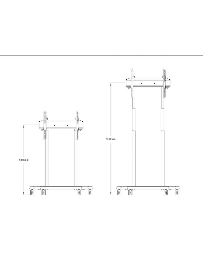 MULTIBRACKETS 8564 FloorBase soporte de suelo motorizado 60kg - 37  - 90  - Vesa Max 600x400 MULTIBRACKETS MUL8564 | MusicGood