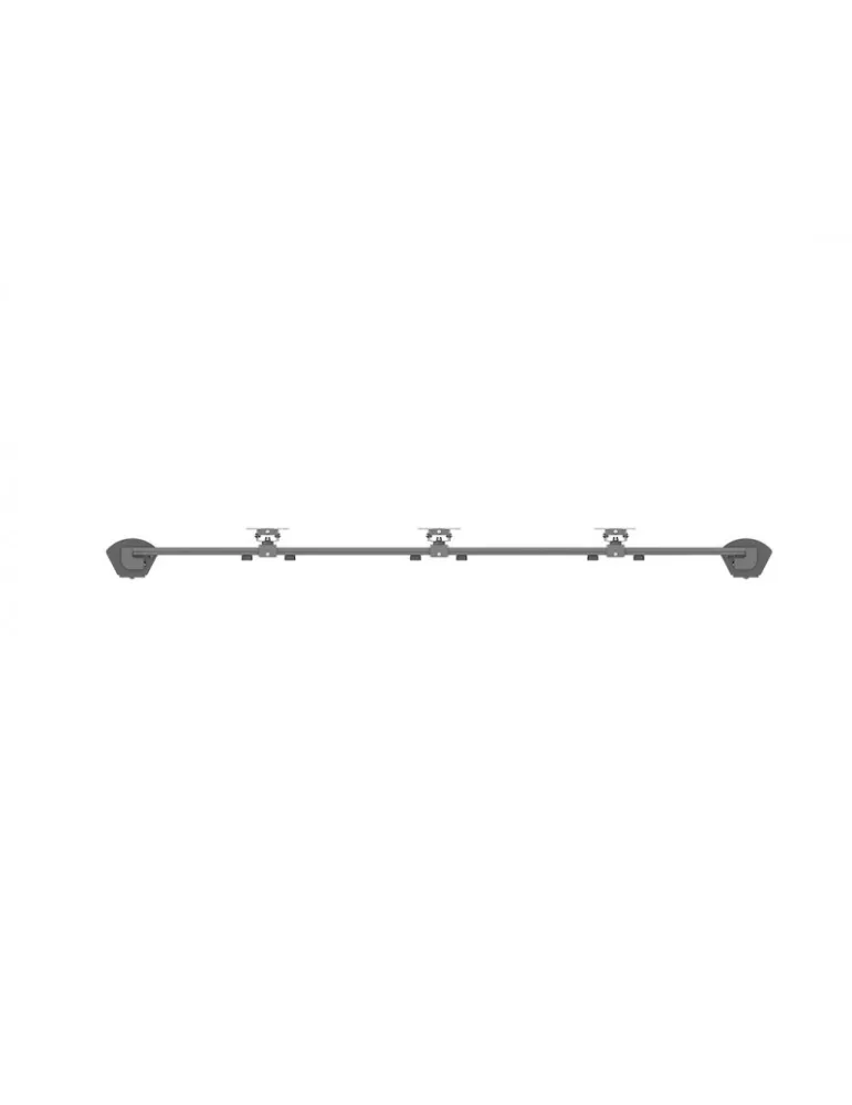 MULTIBRACKETS 5957 Support de table Multibrackets Deskmount Colonne Pro 3x1 MBDM3x1U - 3 écrans 32" VESA Max 100x100