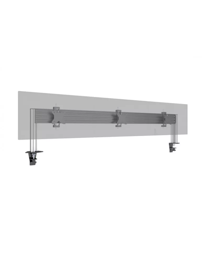 MULTIBRACKETS 5957 Support de table Multibrackets Deskmount Colonne Pro 3x1 MBDM3x1U - 3 écrans 32" VESA Max 100x100
