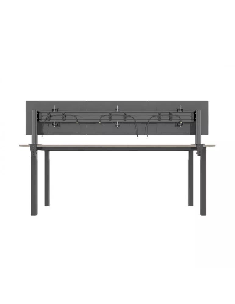MULTIBRACKETS 5957 Soporte de mesa Multibrackets Columna de sobremesa Pro 3x1 MBDM3x1U - 3 pantallas 32  VESA Max 100x100 MULT