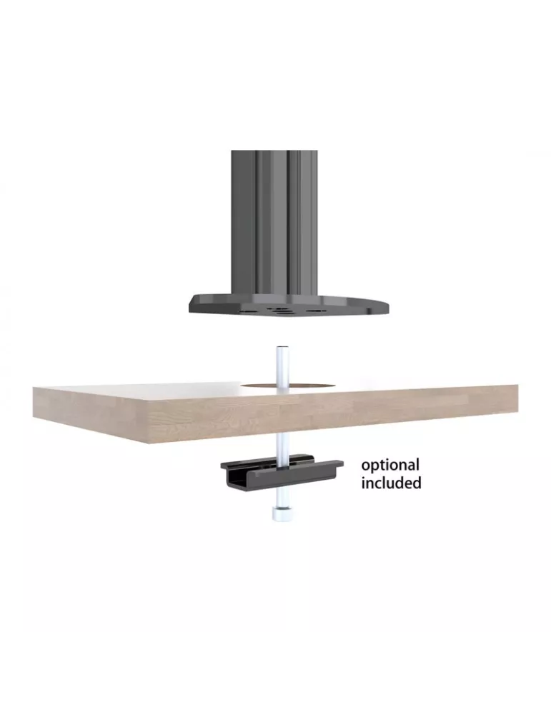 MULTIBRACKETS 5957 Soporte de mesa Multibrackets Columna de sobremesa Pro 3x1 MBDM3x1U - 3 pantallas 32  VESA Max 100x100 MULT