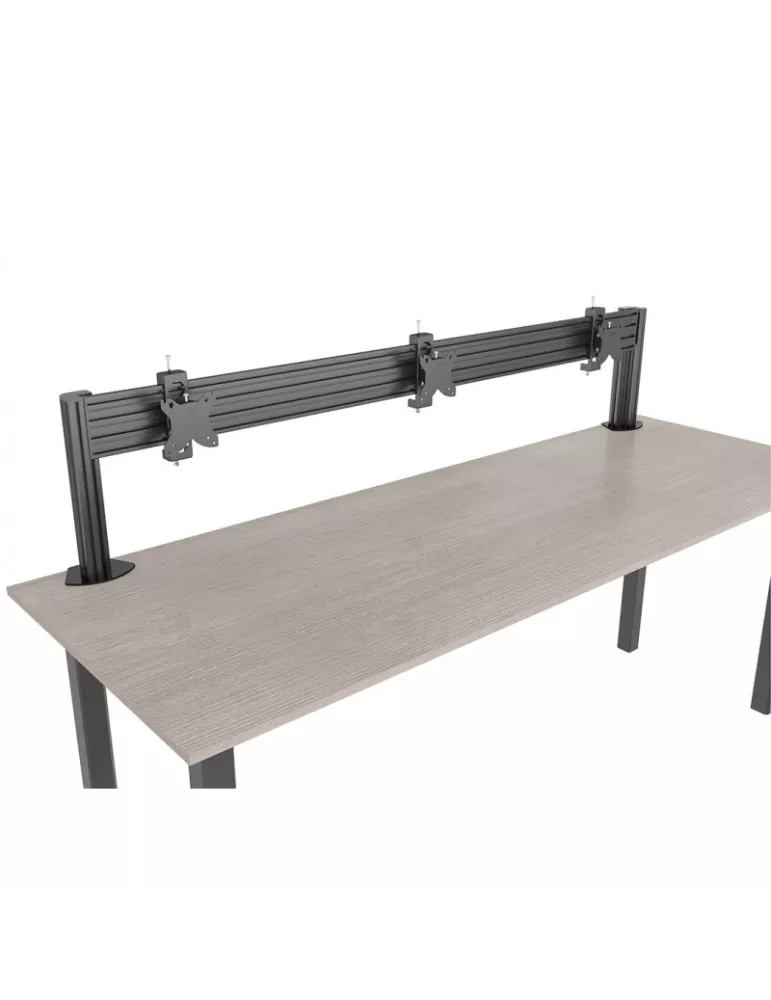 MULTIBRACKETS 5957 Support de table Multibrackets Deskmount Colonne Pro 3x1 MBDM3x1U - 3 écrans 32" VESA Max 100x100