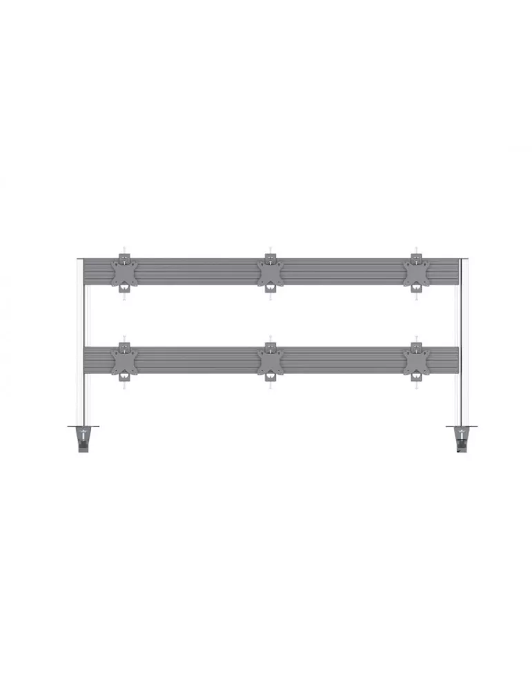 MULTIBRACKETS 5551 6-screen table stand Deskmount Column Pro 3x2 MBDM3x2U REF  MULTIBRACKETS MUL5551 | MusicGoodDeal