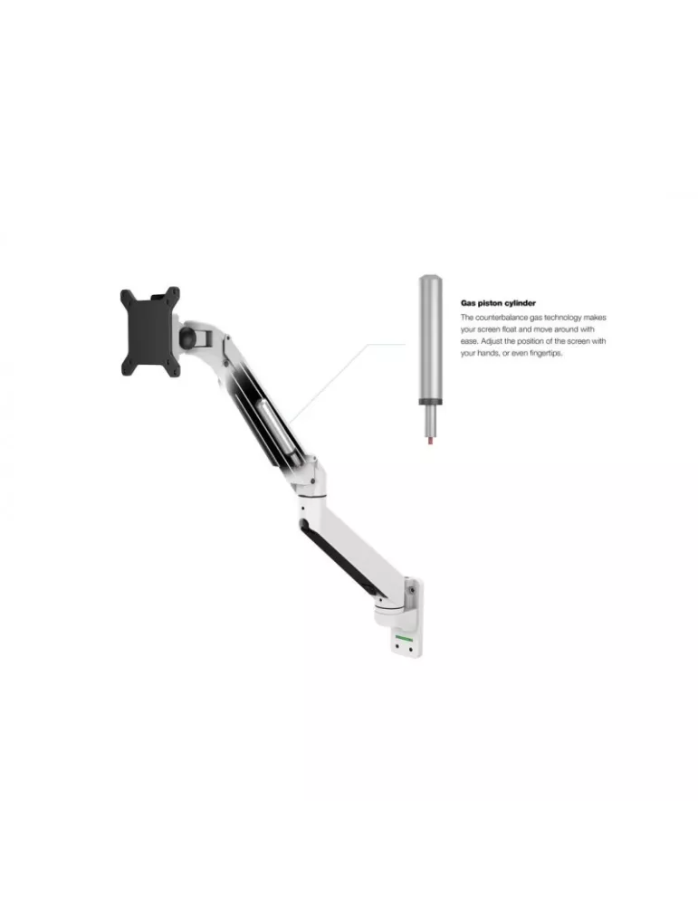 MULTIBRACKETS 1034 Tischhalterung Multibrackets Gas Lift Arm Wall Single für Bildschirm 15 - 32  Belastung 10Kg Vesa Max 100x1