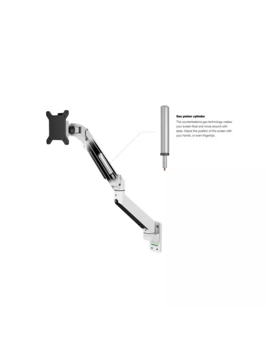 MULTIBRACKETS 1034 Soporte de mesa Multibrackets Gas Lift Arm Wall Single pour écran 15 - 32  Carga 10Kg Vesa Max 100x100 MULT