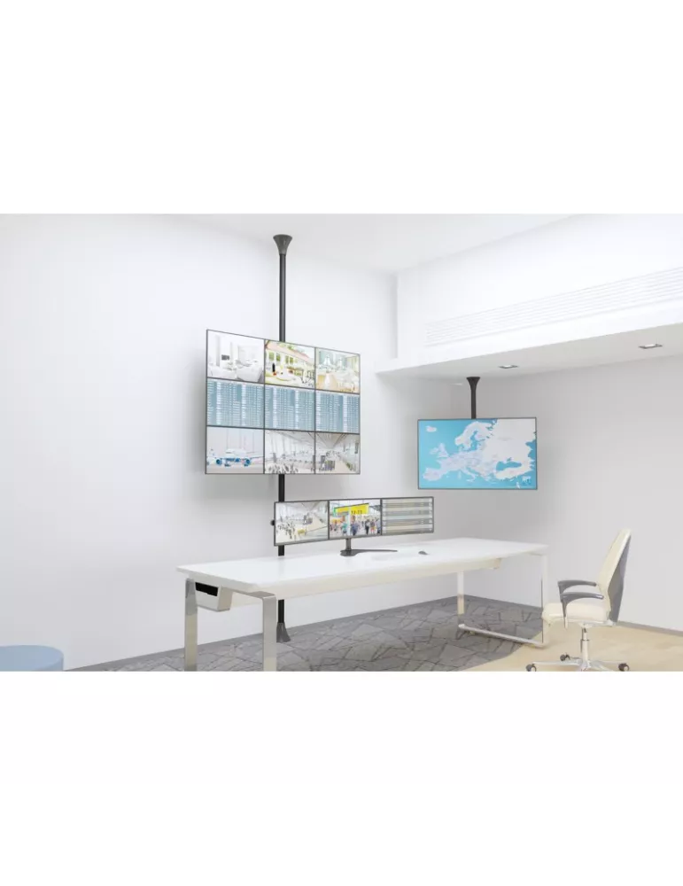 MULTIBRACKETS 2024 Boden-Decken-Halterung Multibrackets Floor to Ceiling Mount Pro MBFC3X3U-F100 - 9 Monitore 15 -32C  VESA Ma