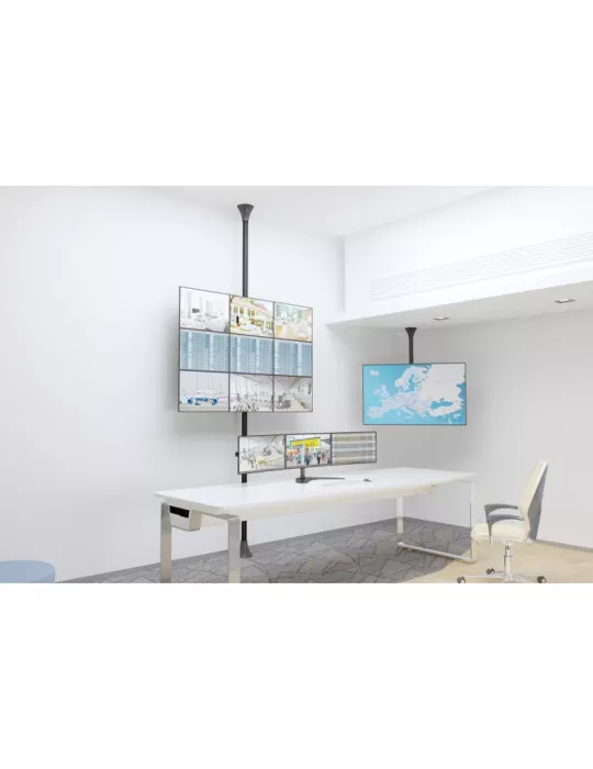 MULTIBRACKETS 2024 Support sol plafond Multibrackets Floor to Ceiling Mount Pro MBFC3X3U-F100 - 9 screens 15 -32C  VESA Max 10