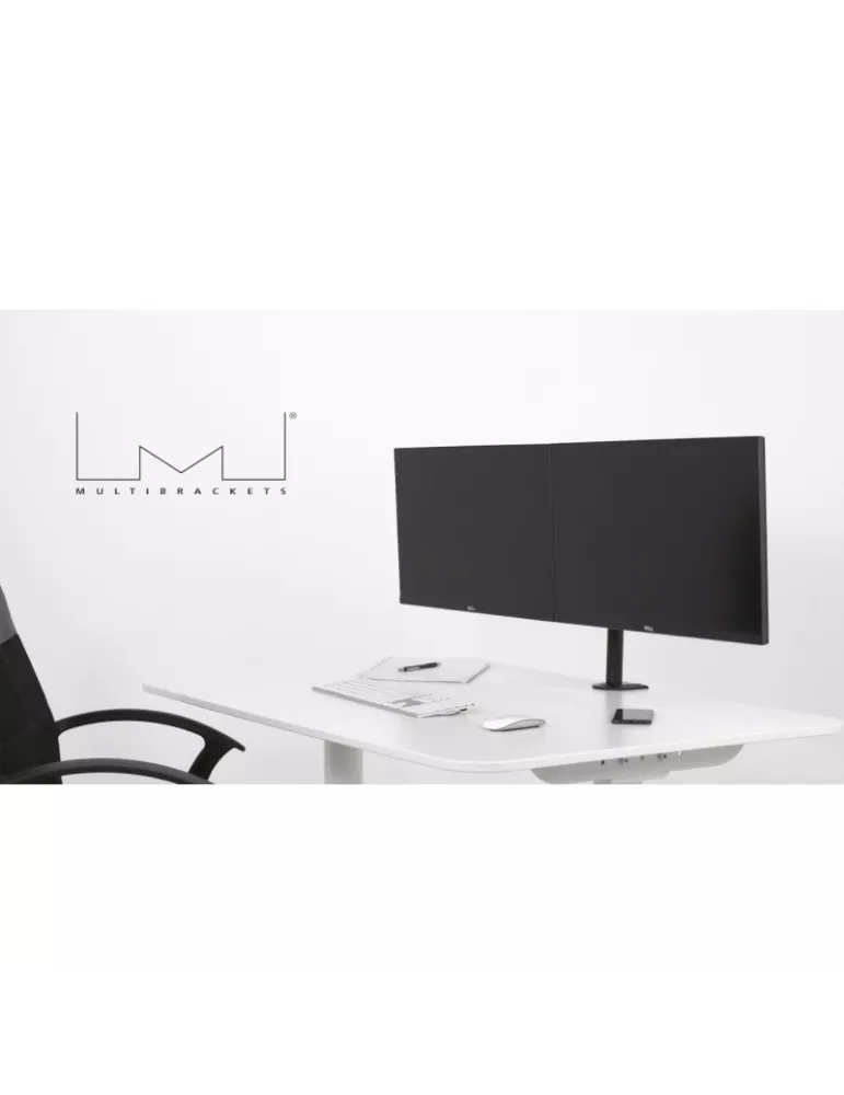 MULTIBRACKETS 5853 Soporte de mesa giratorio Multibrackets Deskmount Officeline Dual Negro - Pantalla 15  -30  Vesa Max 100x10