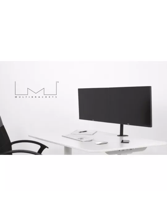 MULTIBRACKETS 5853 Support table rotatif Multibrackets Deskmount Officeline Dual Black - écran 15" -30" Vesa Max 100x100