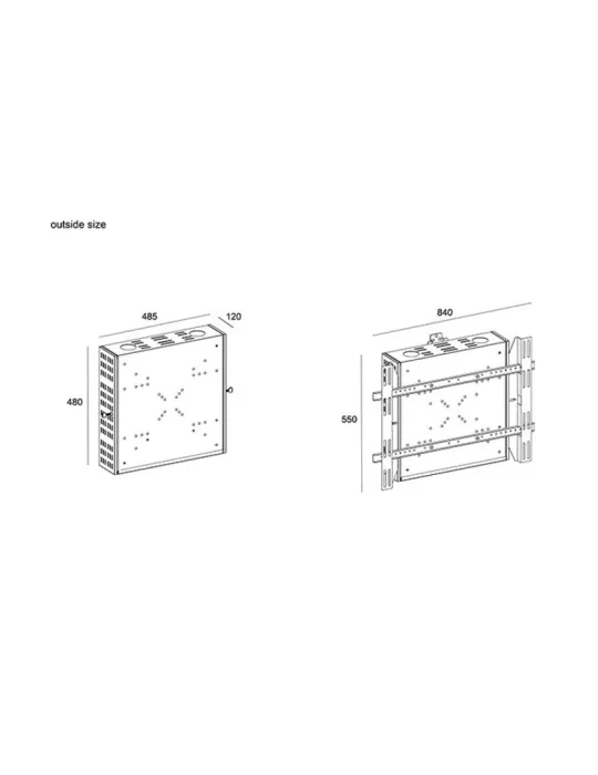 MULTIBRACKETS 1046 Caisson sécurisé Multibrackets Digital Signage Box II