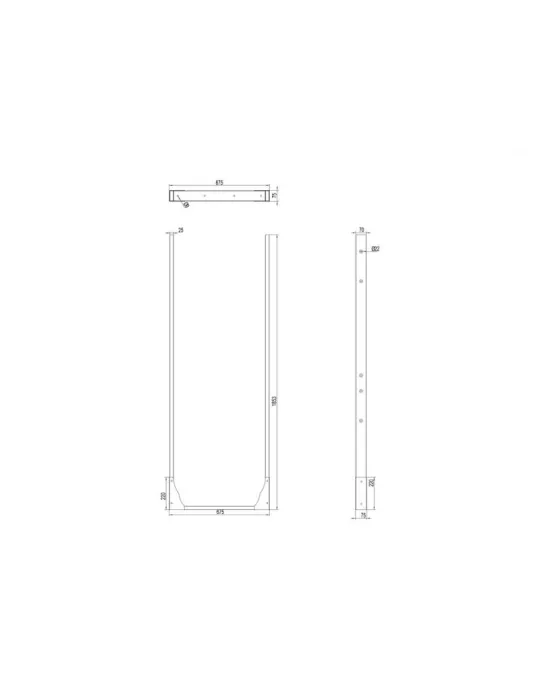 MULTIBRACKETS 7529 Support sol en U Multibrackets Samsung OM46N-D