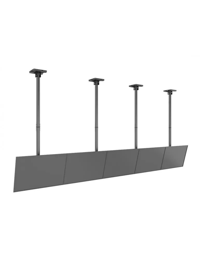 MULTIBRACKETS 5353 Support plafond Multibrackets Ceiling Mount Pro MBC5X1U - 5 écrans 40"-65" VESA Max 600x400