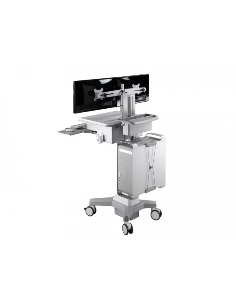 MULTIBRACKETS 4665 Support écran de table Multibrackets Workstation Dual Arm DT - 2 écrans 15"-24" VESA Max 100x100