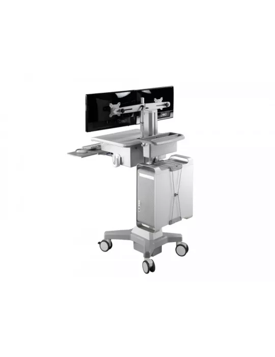 MULTIBRACKETS 4665 Support écran de table Multibrackets Workstation Dual Arm DT - 2 écrans 15"-24" VESA Max 100x100