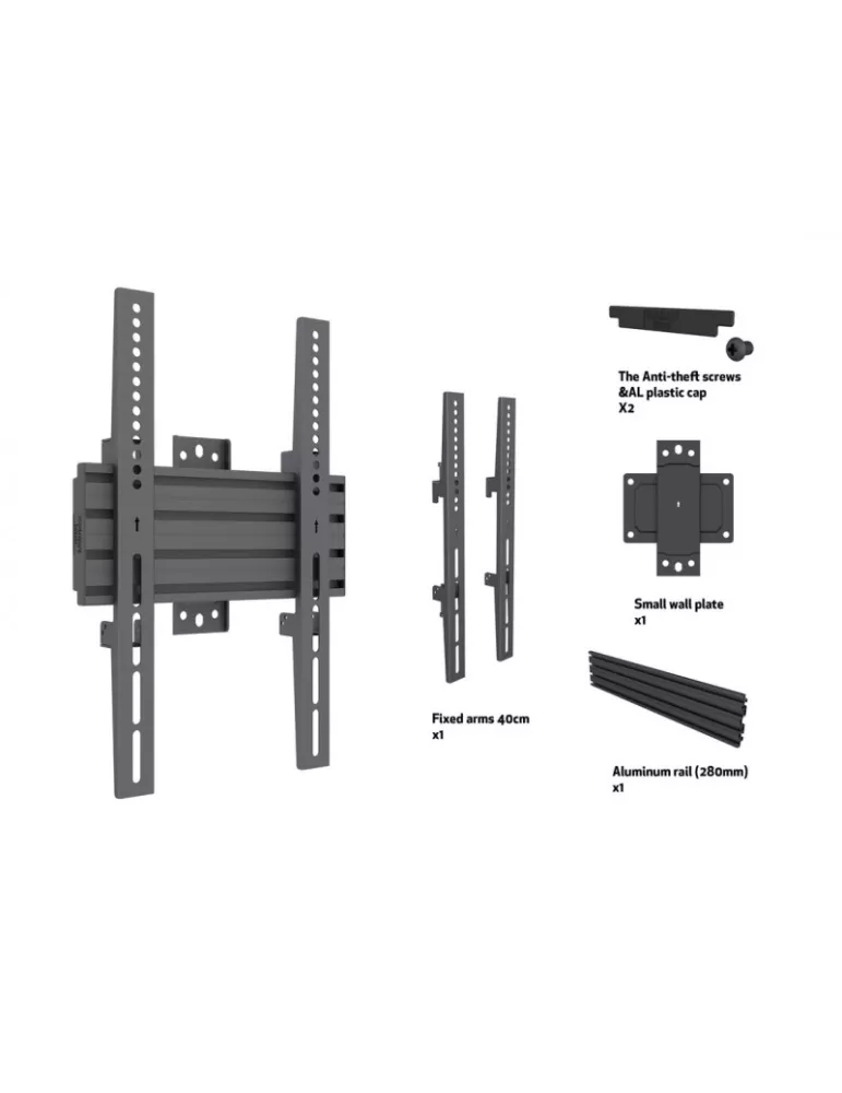 MULTIBRACKETS 8007 Wallmount Multibrackets Wallmount Pro MBSTH1UP - 40 -100  screen VESA Max 200x400 MULTIBRACKETS MUL8007 | M