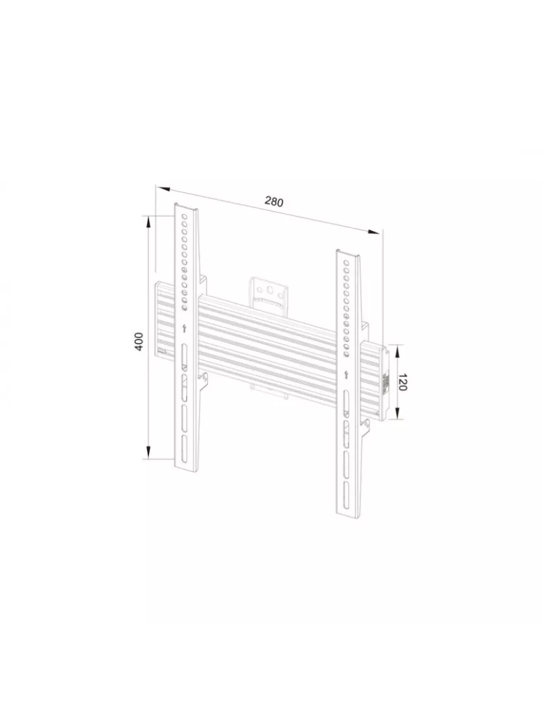 MULTIBRACKETS 8007 Multibrackets Wallmount Pro MBSTH1UP - Pantalla de 40 -100  VESA Máx. 200x400 MULTIBRACKETS MUL8007 | Music