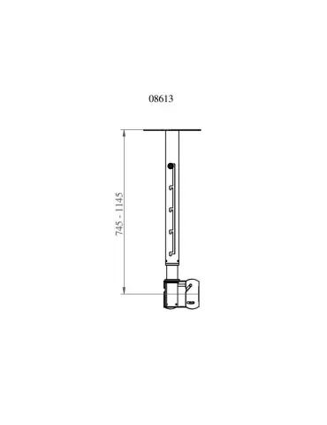 EUROMET 08613 Support plafond   Ecran Vesa Max 200x200 2