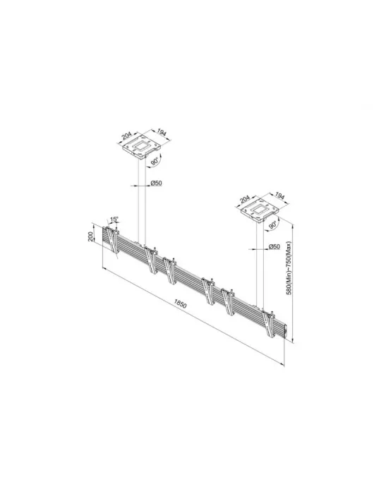 MULTIBRACKETS 5662 Menu Board Mount Pro MBC3X1U - 3 pantallas 32 - 42  VESA Max 200x200 MULTIBRACKETS MUL5662 | MusicGoodDeal