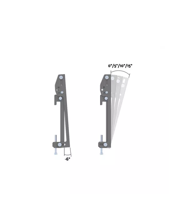 MULTIBRACKETS 6589 Support plafond Multibrackets Ceiling Mount Pro CCTV MBC1U - VESA Max 200 MULTIBRACKETS MUL6589 | MusicGood