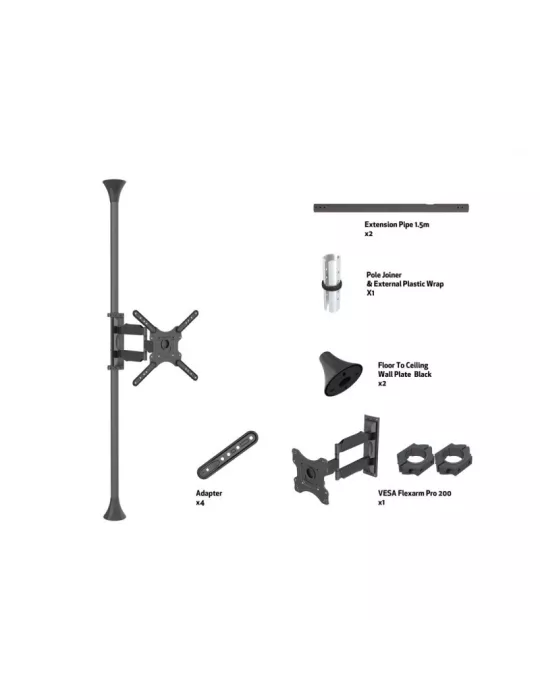 MULTIBRACKETS 6409 Soporte sol plafond Multibrackets Soporte de suelo a techo Pro MBFC1F - pantalla 32 -55  VESA Max 400x400 M
