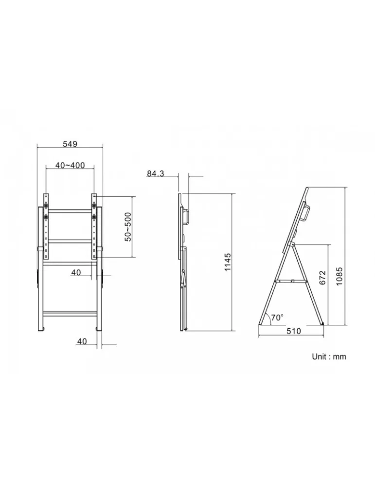 MULTIBRACKETS 5280 Support Chevalet Multibrackets Tilt and Roll Easel Ref  MULTIBRACKETS MUL5280 | MusicGoodDeal