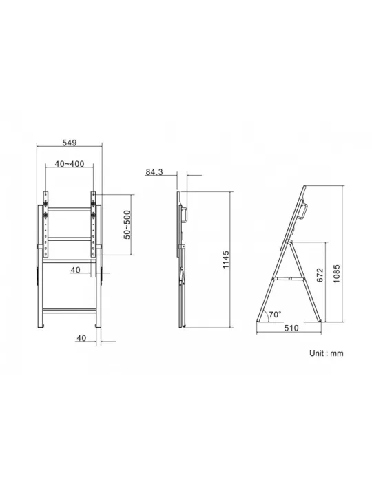 MULTIBRACKETS 5280 Support Chevalet Multibrackets Tilt and Roll Easel Ref  MULTIBRACKETS MUL5280 | MusicGoodDeal