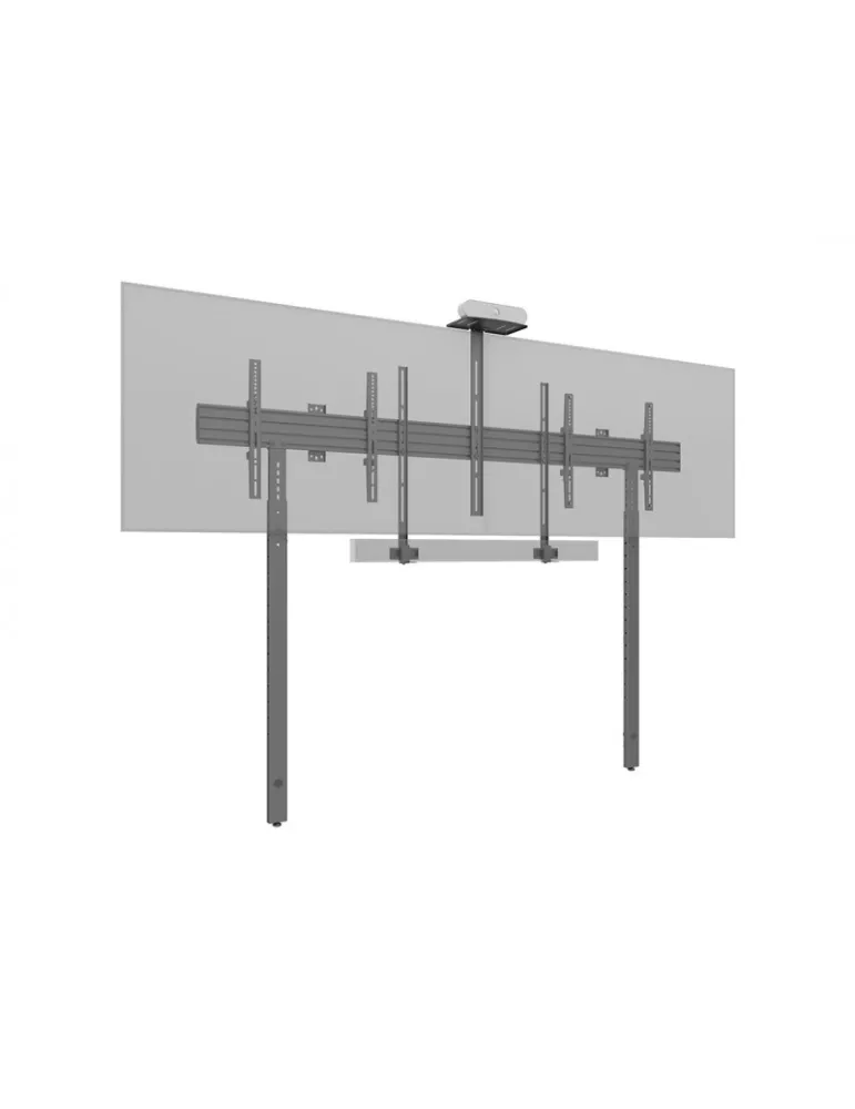MULTIBRACKETS 3977 Support sol mur avec support caméra Multibrackets Collaboration Side by Side with brackets écran 32 -65   V