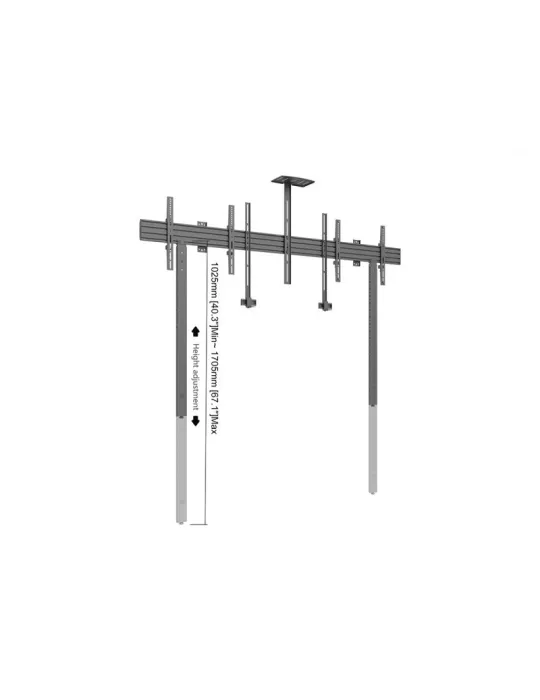 MULTIBRACKETS 3977 Boden-Wand-Halterung mit Kamerahalterung Multibrackets Collaboration Side by Side with brackets Bildschirm
