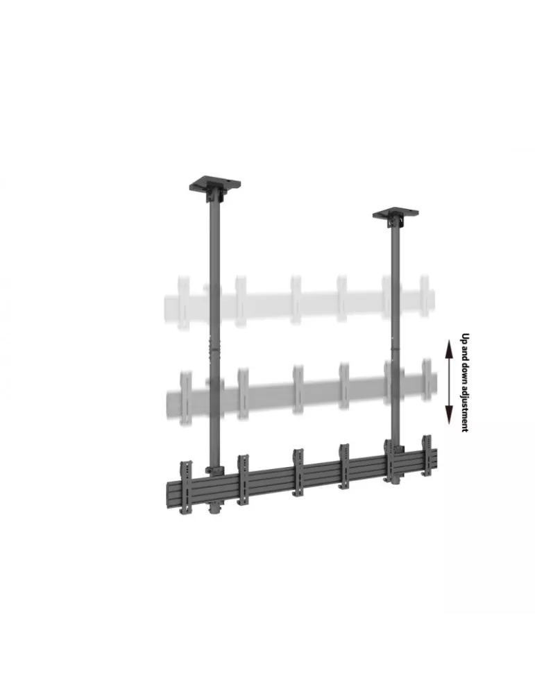 MULTIBRACKETS 2260 Deckenhalterung Menuboard Multibrackets MBC3X1U Ceiling Mount Pro - 3 Monitore 27 - 32  VESA Max 200x200 MU