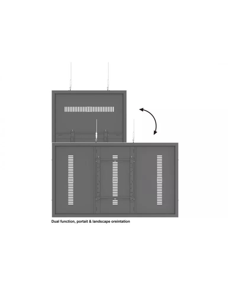 MULTIBRACKETS 3717 Caisson avec Elingues Caja Multibrackets 65  Wire Medium Negro MULTIBRACKETS MUL3717 | MusicGoodDeal