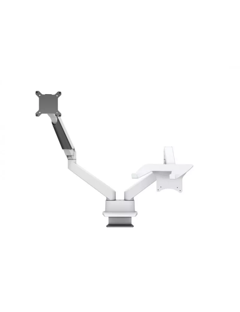 MULTIBRACKETS 1898 Table stand with computer support Multibrackets Gas Lift Arm Dual Arm w. Laptop Holder - 15 - 32  screen VE