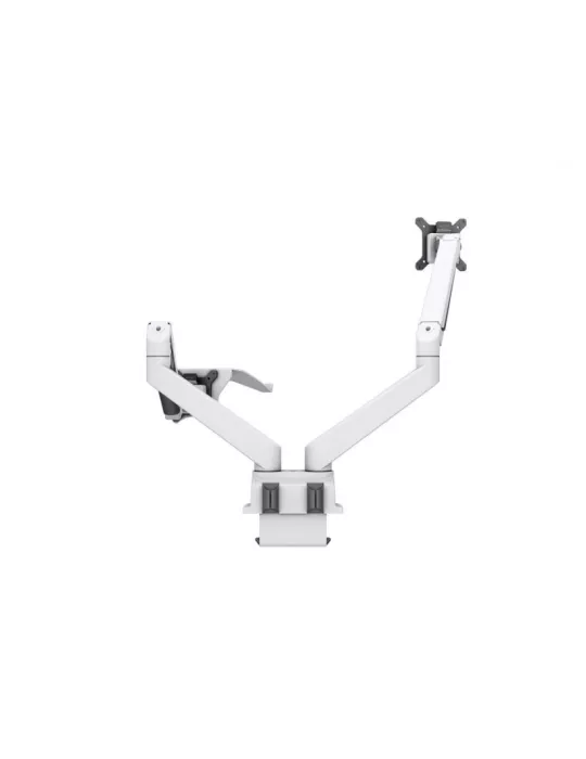 MULTIBRACKETS 1898 Support de table avec support ordinateur Multibrackets Gas Lift Arm Dual Arm w. Laptop Holder - écran 15"- 3