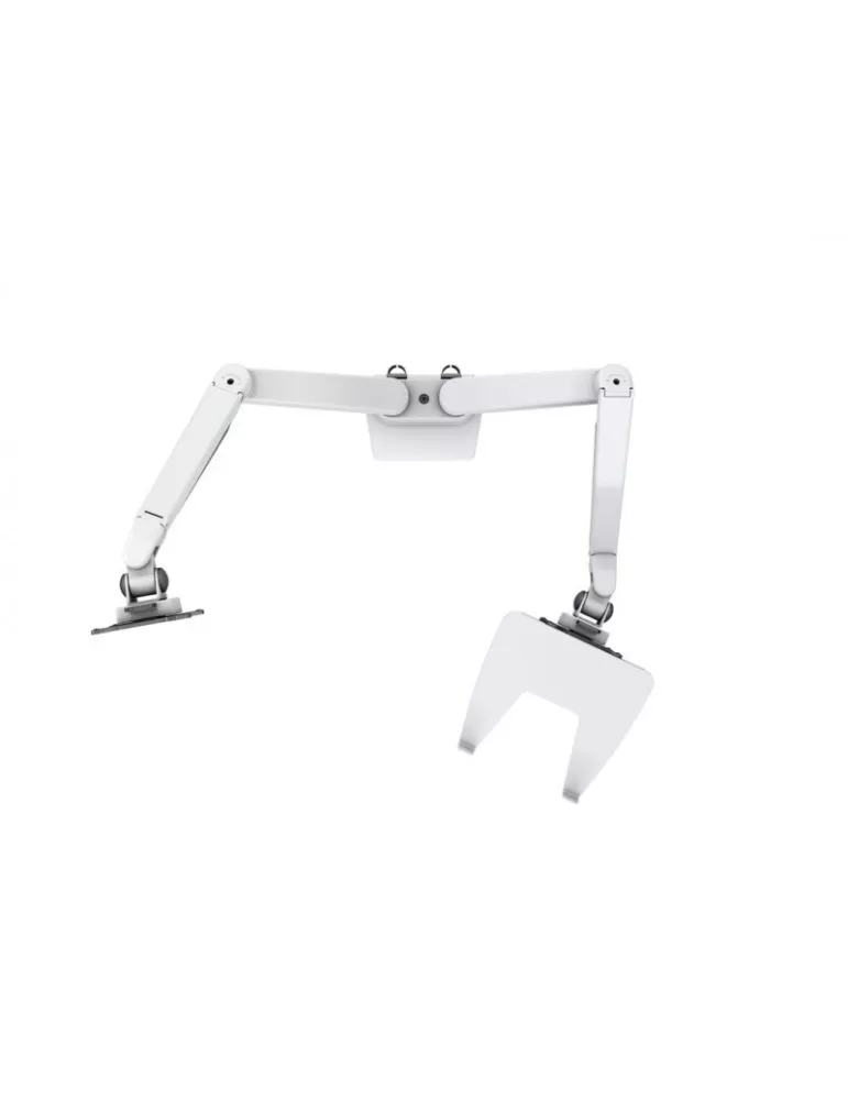 MULTIBRACKETS 1898 Support de table avec support ordinateur Multibrackets Gas Lift Arm Dual Arm w. Laptop Holder - écran 15"- 3