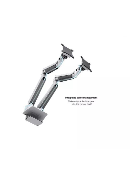 MULTIBRACKETS 1898 Tischständer mit Computerhalterung Multibrackets Gas Lift Arm Dual Arm w. Laptop Holder - Bildschirm 15 - 3