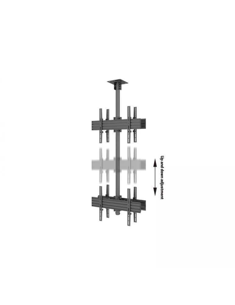MULTIBRACKETS 3583 Deckenhalterung Hochformat Multibrackets MBC2U2 Ceiling Mount Pro - 4 Bildschirme 40 -65  VESA Max 600x400