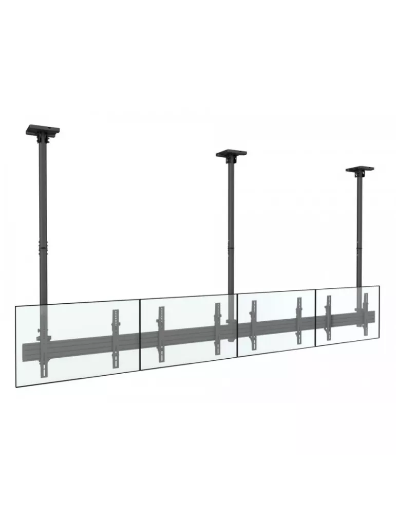 MULTIBRACKETS 3484 Support plafond Multibrackets MBC4X1U Ceiling Mount Pro - 4 écrans 40"-65" VESA Max 600x400
