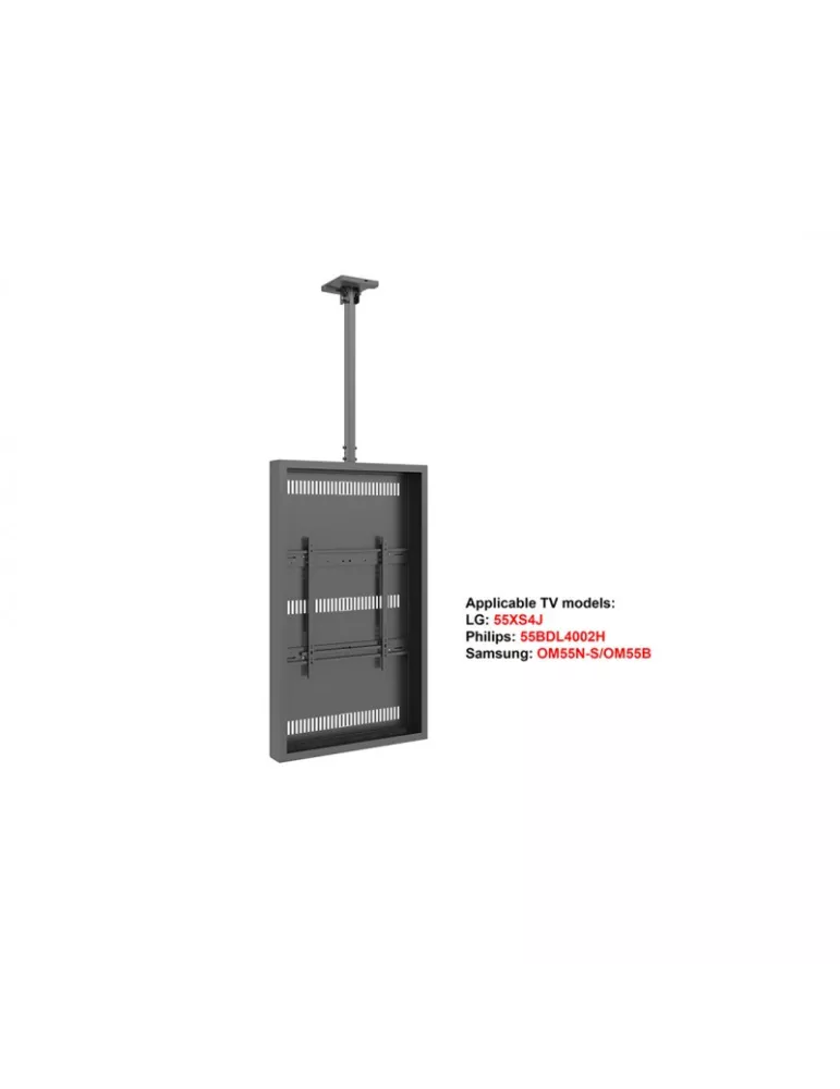 MULTIBRACKETS 7036 Caisson avec support plafond Multibrackets Enclosure 55" High Brightness Ceiling Medium - écran 55" VESA Max