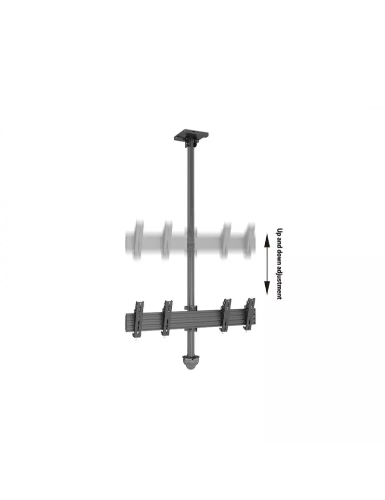 MULTIBRACKETS 6602 Support plafond Multibrackets Ceiling Mount Pro CCTV MBC2X1U - 2 écrans VESA Max 200