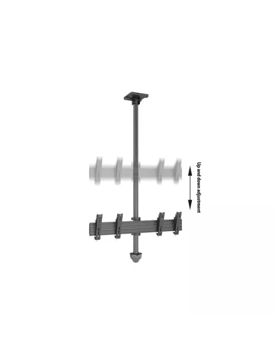 MULTIBRACKETS 6602 Support plafond Multibrackets Ceiling Mount Pro CCTV MBC2X1U - 2 écrans VESA Max 200
