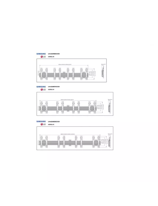 MULTIBRACKETS 6046 Wandhalterung Multibrackets Menu Board Wall Mount Pro MBW4X1U - 4 Bildschirme 32 -50  VESA Max 300x300 MULT