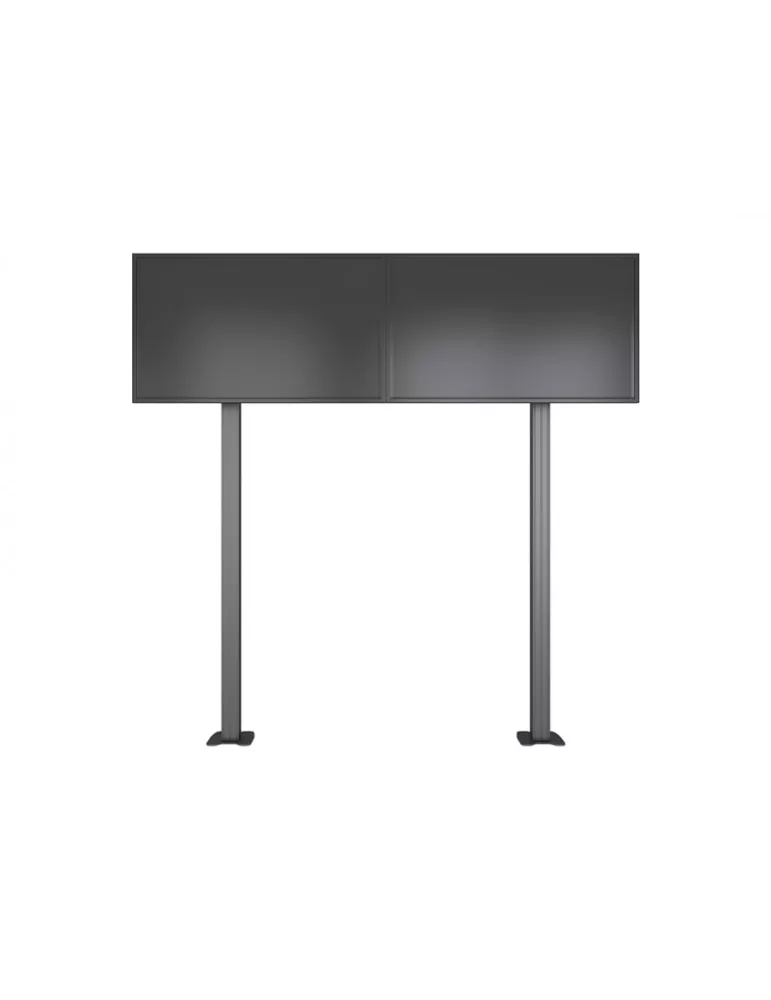 MULTIBRACKETS 3397 Support sol a fixer Multibrackets Floormount Column Pro 2x1 MBFM2x1U 180 - 2 écrans 32-65" VESA Max 400x400